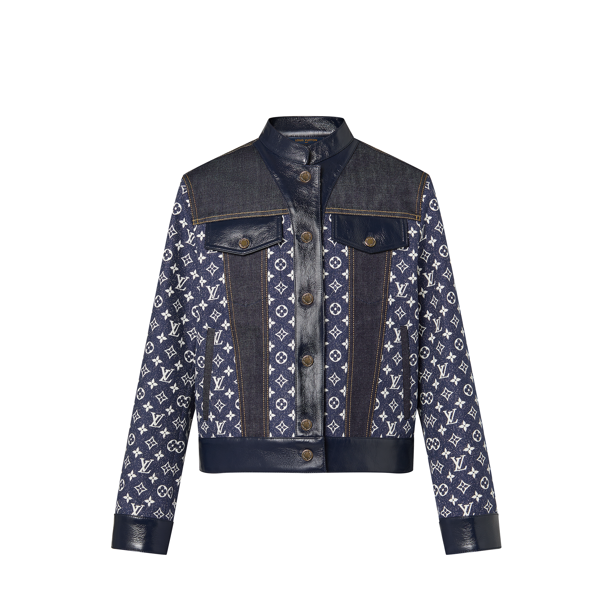 Monogram denim outlet jacket